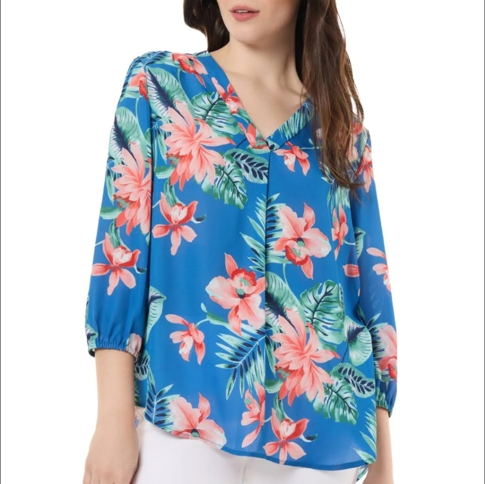 Jones New York‎ Blue Lagoon Multi Sz Medium